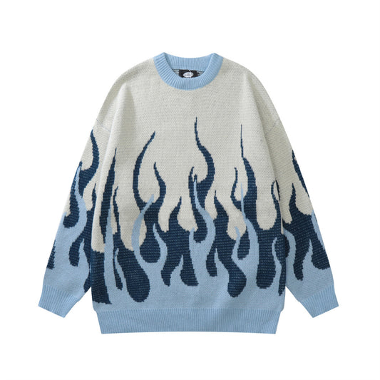 Design Abstract Flame Sweater