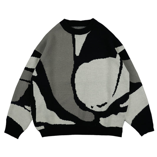 abstract colorful sweater